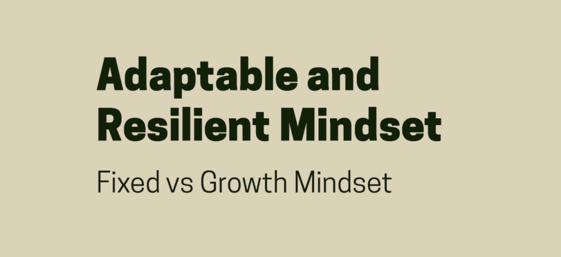 Adaptable and Resilient Mindset – Fixed vs Growth Mindset Adaptable and Resilient Mindset - Fixed vs Growth Mindset